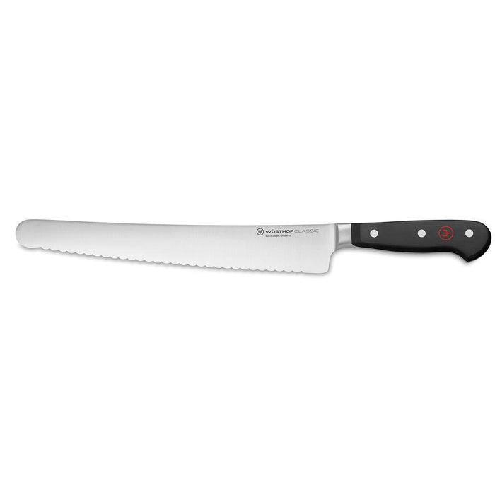 10 inch Wusthof classic super slicer displayed on a white background
