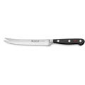 5 inch Wusthof classic tomato knife displayed on a white background