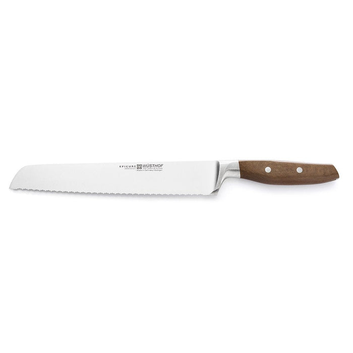 Wusthof Bread Knives Wusthof Epicure Double Serrated Bread Knife - 9" displayed on a white background