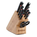 Wusthof Knife Sets Wusthof Gourmet 10-piece Knife Block Set - Beechwood knife block displayed on a white background