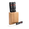 Wusthof Steak Knives & Sets Wusthof Gourmet 7-piece Steak Block Set and knife block displayed on a white background