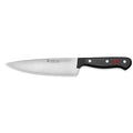 6 inch Wusthof gourmet chef knife displayed on a white background