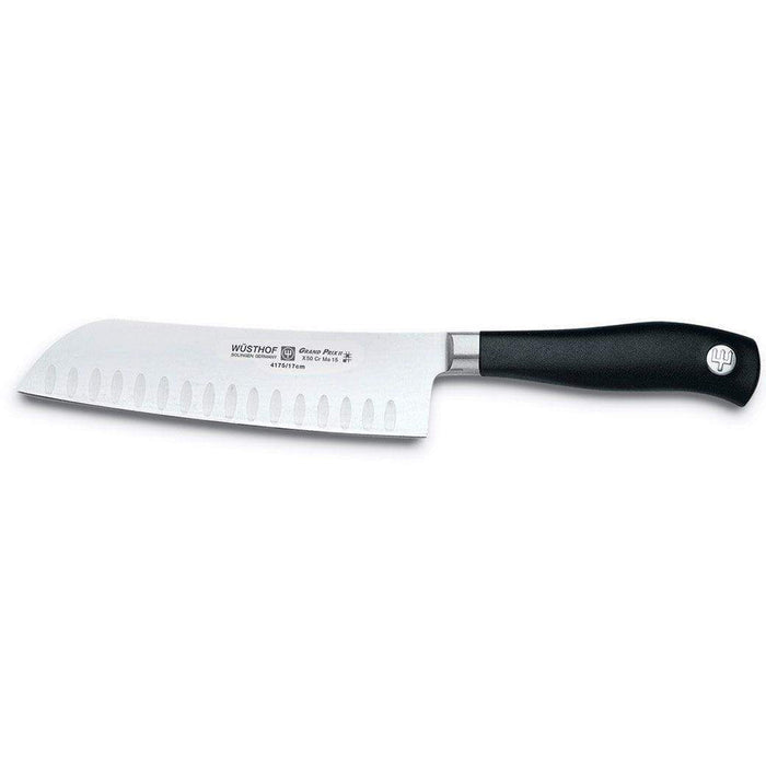 Wusthof Japanese & Santoku Knives 7" Wusthof Grand Prix II Hollow Edge Santoku Knife displayed on a white background