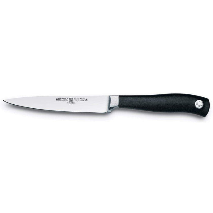 Wusthof Tomato & Utility Knives 4.5" Wusthof Grand Prix II Utility Knife displayed on a white background
