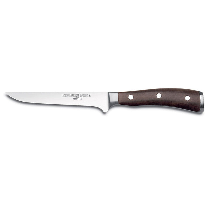 Wusthof Boning & Fillet Knives Wusthof Ikon Blackwood Boning Knife - 5" displayed on a white background