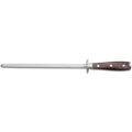 Wusthof Knife Sharpeners Wusthof Ikon Blackwood Double Bolster Sharpening Steel - 10" displayed on a white background