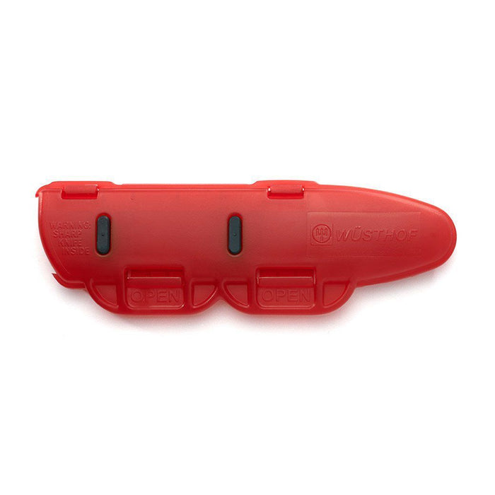 Wusthof Knife Blocks & Storage 6" Utility Knife Wusthof red Locking Blade Guard on a white background