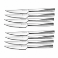 Set of eight Wusthof steak knives on a white background