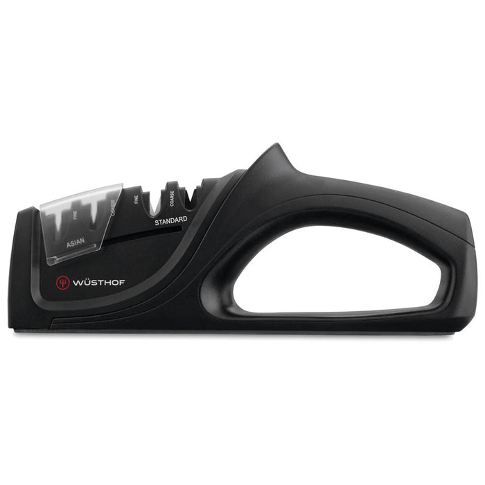 Wusthof universal 4 stage handheld knife sharpener displayed on a white background