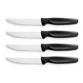 Wusthof Steak Knives & Sets Black Wusthof Zest 4-Piece Steak Knife Set on a white background