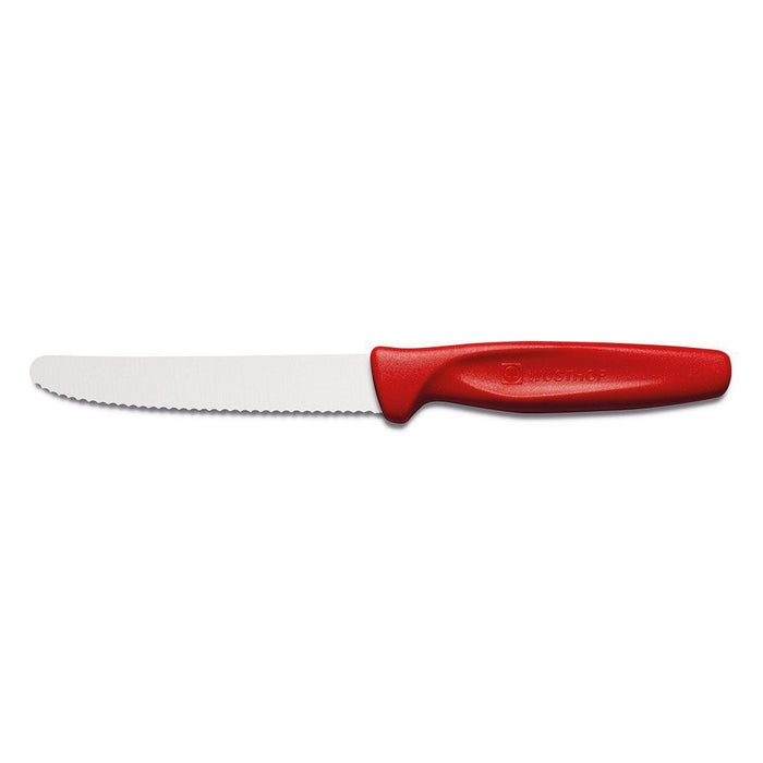 Wusthof Paring & Peeling Knives Red Wusthof Zest 4" Serrated Paring Knife on a white background