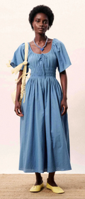 Yemanja short sleeve cotton fit + flare