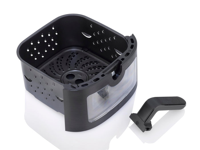 Zavor sizzle air fryer oven drawer with a detachable handle on a white background